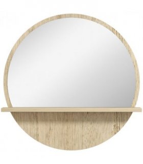 kleankin Wall Mounted Bathroom Mirror Framed Makeup Mirror for Home Decoration