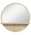 kleankin Wall Mounted Bathroom Mirror Framed Makeup Mirror for Home Decoration