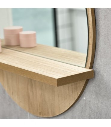 kleankin Wall Mounted Bathroom Mirror Framed Makeup Mirror for Home Decoration