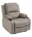 HOMCOM Recliner Armchair for Living Room, Recliner Chair with Cup Holder