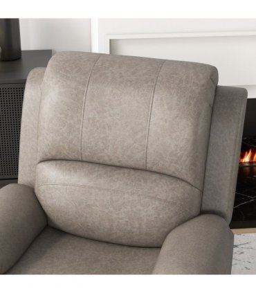 HOMCOM Recliner Armchair for Living Room, Recliner Chair with Cup Holder