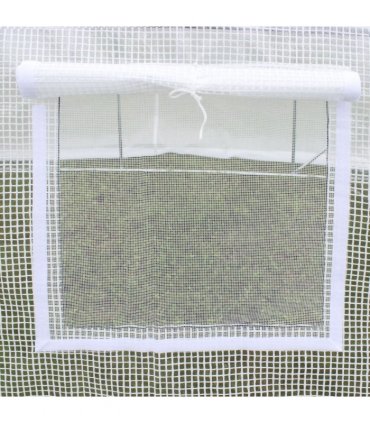 Outsunny 3 x 2 x 2m Replacement Greenhouse Cover w/ Windows, White
