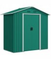Outsunny 6.5x3.5ft Metal Garden Shed for Garden and Outdoor Storage, Green