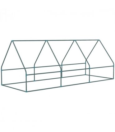 Outsunny Portable Small Polytunnel with Mesh Windows, 240x90x90cm