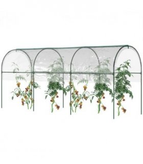 Outsunny Tomato Greenhouse with Top Tap, Pointed Bottom and Guy Ropes, Clear