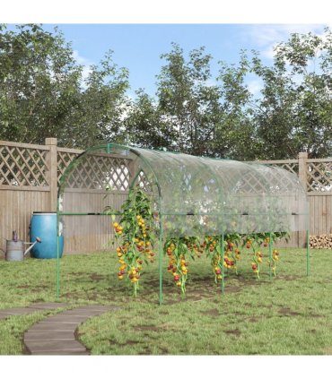 Outsunny Tomato Greenhouse with Top Tap, Pointed Bottom and Guy Ropes, Clear