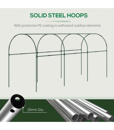 Outsunny Tomato Greenhouse with Top Tap, Pointed Bottom and Guy Ropes, Clear