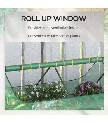 Raised Garden Bed Green 0.5mm thick steel plate 185L x 95W x 92H cm Outdoor Use