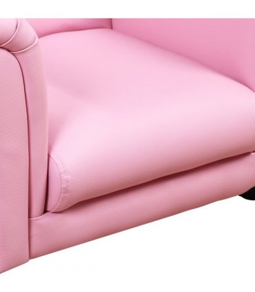 Kids Sofa Children Chair Seat Armchair Pink Wood Plastic 25D Fireproof Sponge