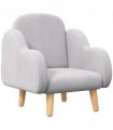 Cloud-Shaped Toddler Armchair, Kids Mini Chair for Playroom, Bedroom - Grey