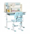 Height Adjustable Kids Desk and Chair Set, for Ages 3-12 Years - Blue
