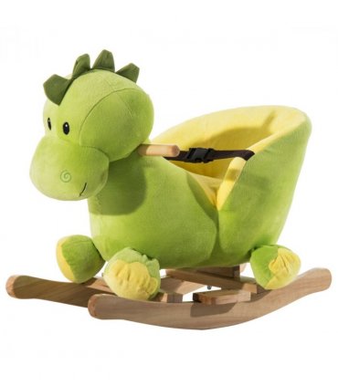 Kids Rocking Horse, Ride-On Horse Toy w/ 32 Songs, for Ages 18+ Months - Green