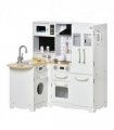 Large Kitchen Playset w/ Full Accessories - White