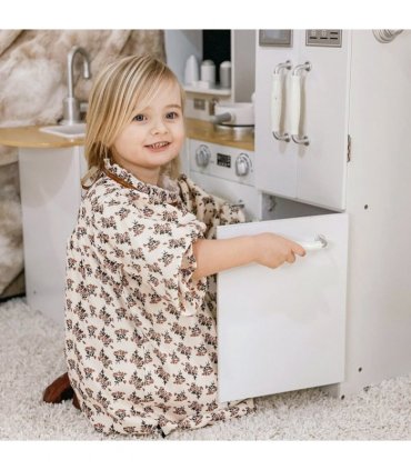 Large Kitchen Playset w/ Full Accessories - White