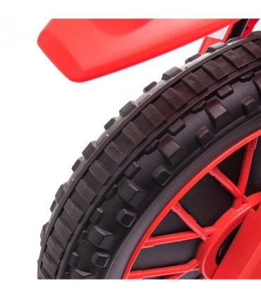 Kids Motorbike Electric Ride-On Toy w/ Training Wheels, for 3-5 Years - Red
