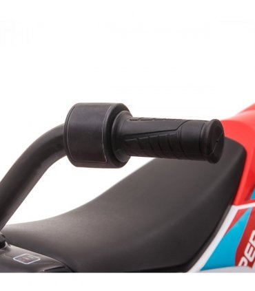 Kids Motorbike Electric Ride-On Toy w/ Training Wheels, for 3-5 Years - Red