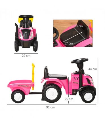 Sliding Car w/Horn Pink 91L x 29W x 44H cm Indoor & Outdoor 12-36 Months