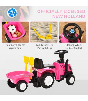 Sliding Car w/Horn Pink 91L x 29W x 44H cm Indoor & Outdoor 12-36 Months