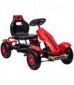 Children Pedal Go Kart w/ Adjustable Seat, Inflatable Tyres, Handbrake - Red