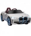 BMW i4 Licensed 12V Kids Electric Ride-On w/ Portable Battery - White