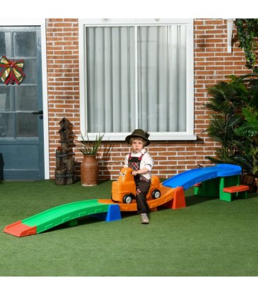 3(m) Up and Down Rollercoaster for Kids w/ Non-Slip Steps, for Ages 2-5 Years