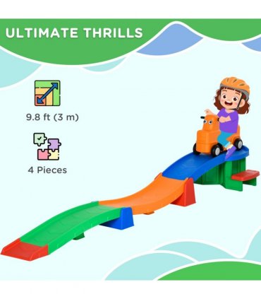3(m) Up and Down Rollercoaster for Kids w/ Non-Slip Steps, for Ages 2-5 Years
