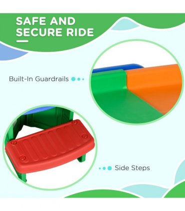 3(m) Up and Down Rollercoaster for Kids w/ Non-Slip Steps, for Ages 2-5 Years