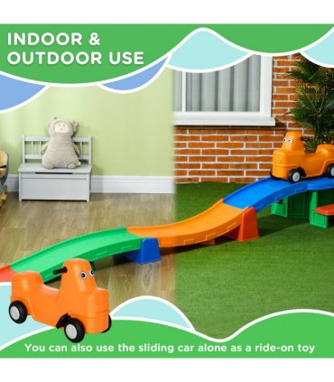 3(m) Up and Down Rollercoaster for Kids w/ Non-Slip Steps, for Ages 2-5 Years