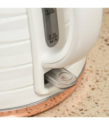 HOMCOM Kettle and Toaster Set 1.7L Rapid Boil Kettle & 4 Slice Toaster White