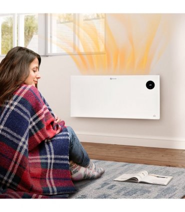 2000W Electric Convector Heater, Quiet Space Heater with LED Display, White