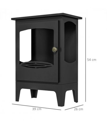 HOMCOM Freestanding Bioethanol Fireplace Ethanol Fireplace Stove with 1.2L Tank
