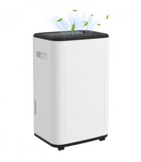 HOMCOM 20L/Day 6L Dehumidifier, Portable Quiet Air Dehumidifier for Laundry