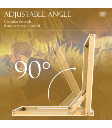 Vinsetto Desktop Table Easel Adjustable Table Top Easel for Adults Beginners