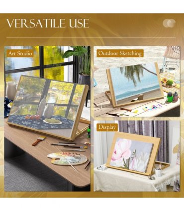 Vinsetto Desktop Table Easel Adjustable Table Top Easel for Adults Beginners