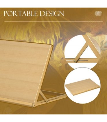 Vinsetto Desktop Table Easel Adjustable Table Top Easel for Adults Beginners