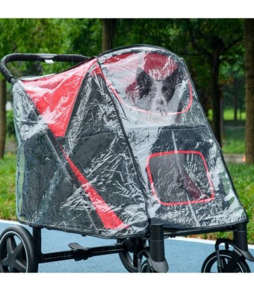 Rain Cover for Dog Pram Stroller Buggy, for Large, Medium Dogs with Rear Entry