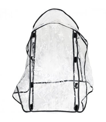 Dog Pram Rain Cover with Front, Rear Entry