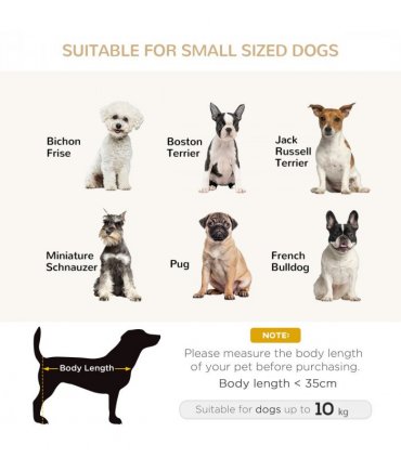 Dog Sofa Bed Kitten Couch Lounge for Small-Sized Dogs, Soft Padded - Grey