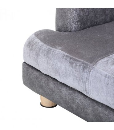 Dog Sofa Bed Kitten Couch Lounge for Small-Sized Dogs, Soft Padded - Grey