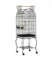 Large Bird Cage, Pet Aviary Parrot Macaw Cockatiel Finch Feeding Stand w/ Perch