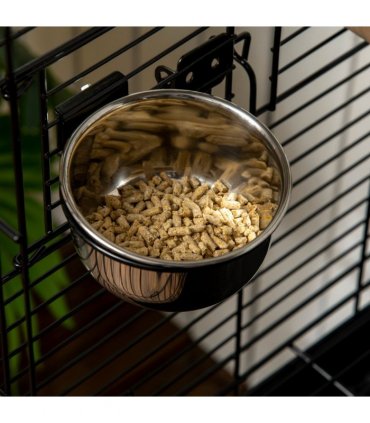 Large Bird Cage, Pet Aviary Parrot Macaw Cockatiel Finch Feeding Stand w/ Perch