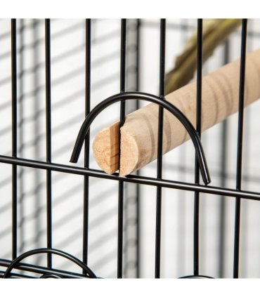 Large Bird Cage, Pet Aviary Parrot Macaw Cockatiel Finch Feeding Stand w/ Perch