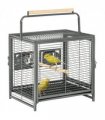 Parrot Cage Bird Carrier w/ Wooden Perch, Handle