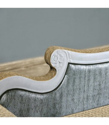 Cardboard Scratcher Lounger Bed, Cat Scratching Board with Catnip, 60x29x26.5cm