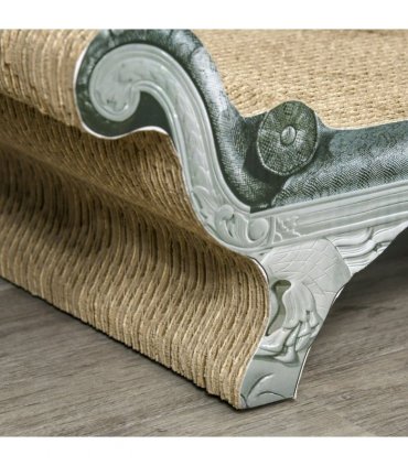 Cardboard Scratcher Lounger Bed, Cat Scratching Board with Catnip, 60x29x26.5cm