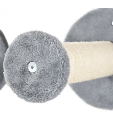 5Pcs Cat Wall Furniture with Perch, Cat Condo, Scratching Post - Grey