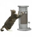 58cm Corner Cat Scratching Post for Wall w/ Covered Plush, Sisal Rope, Toy Balls
