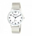 Watch Silver/White 36mm Basic Classic Easy Read Expander Bracelet R0201.01.1