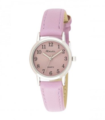 Watch Faux Leather Purple 27mm - Women's Classic Easy Read Strap Watch R0138