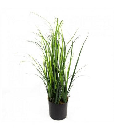 60cm Artificial Grass Plant With Peach Dusty Pink Ceramic Planter